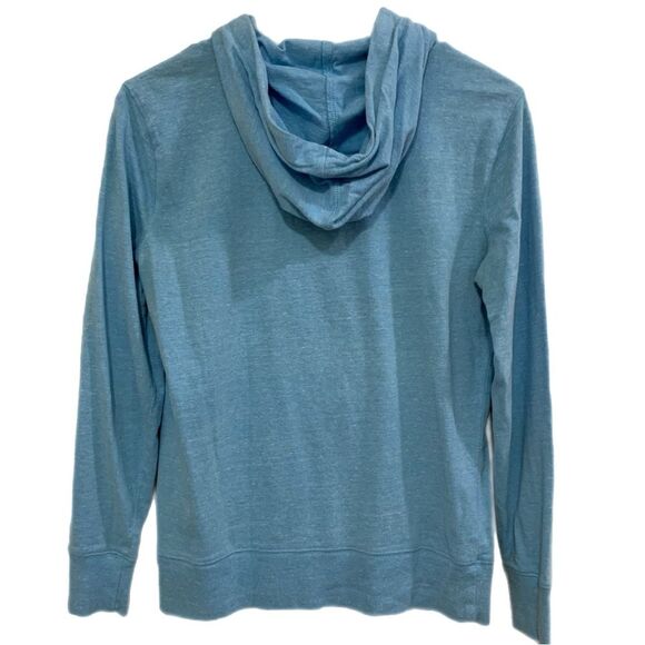 CHAMPION HOODIE WOMEN’S SMALL BLUE KANGAROO POCKETS SWEATSHIRT POP OVER. - Picture 2 of 12